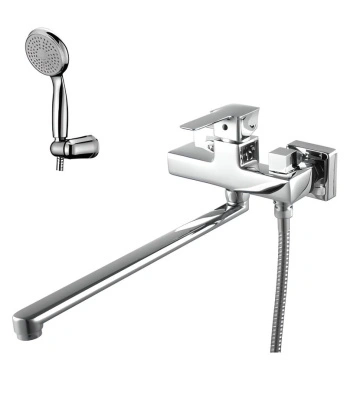 Смеситель для ванны Lemark Basis LM3617C с длинным изливом, однорычажный купить в отделе магазина Экономстрой