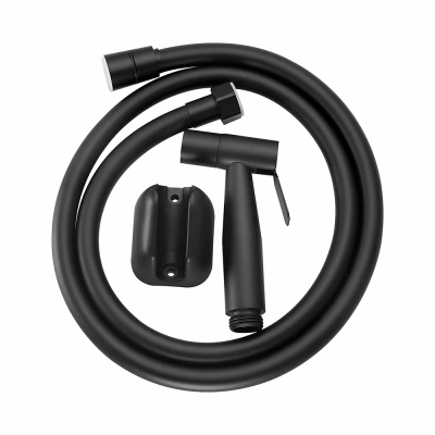 Комплект для гигиенического душа Splenka S460.50, лейка 2 режима, шланг силиконовый 1,2 м, черный купить в отделе магазина Экономстрой