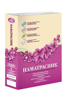 Наматрасник в чехле из Глосс-сатина, 180х200 см