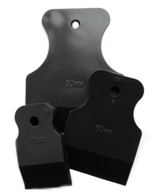 Набор черных резиновых шпателей, 3 предмета: 40, 60, 80 мм 12-2-103 купить в отделе магазина Экономстрой