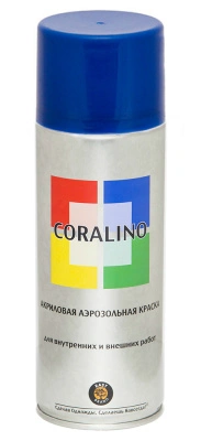 Краска аэрозольная акриловая Coralino С15005 (сигнальный синий; RAL 5005), 520 мл