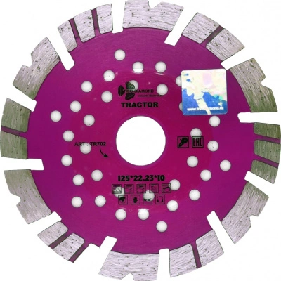 Диск отрезной алмазный Tractor (125х22,23х2,1 мм) Trio-Diamond, TR702