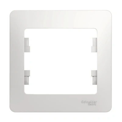Рамка Schneider Electric, Glossa, 1 пост, белая купить в отделе магазина Экономстрой