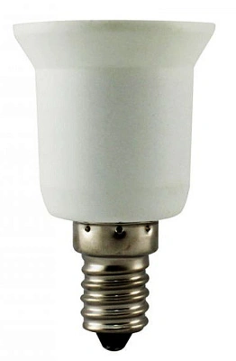 Переходник с цоколя Е27 на E14 (Лампа Е27 в патрон Е14) купить в отделе магазина Экономстрой