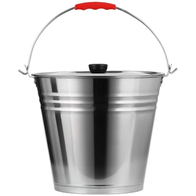 Ведро из нержавеющей стали Appetite, с крышкой, 8 л