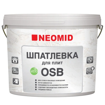 Шпатлевка для плит OSB "НЕОМИД" 7 кг