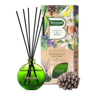 Ароматизатор декоративный Breesal Aromatherapy Жизненная энергия, 70 мл купить в отделе магазина Экономстрой