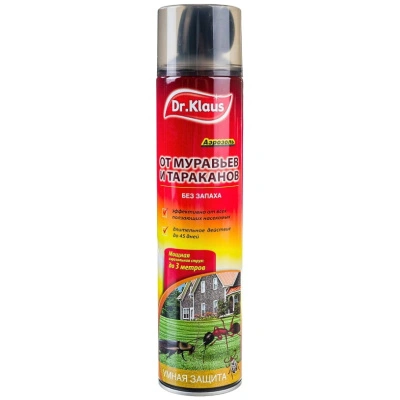 Аэрозоль от муравьев, тараканов и других ползающих насекомых Dr.Klaus, 600 мл купить в отделе магазина Экономстрой