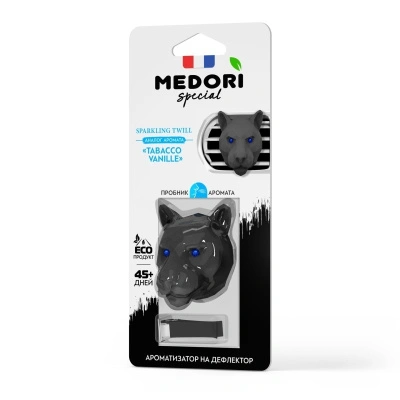 Ароматизатор на дефлектор Medori Ceramic Pantera 3D Парфюм Sparkling Twill Tobacco Vanille купить в отделе магазина Экономстрой