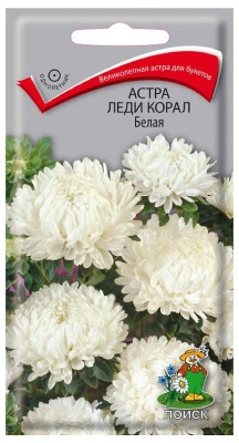 Семена Астра Леди Корал Белая, 0,1 гр. купить в отделе магазина Экономстрой