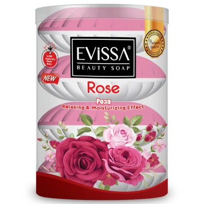Банное мыло Evissa, роза, 110 г, 4 шт купить в отделе магазина Экономстрой