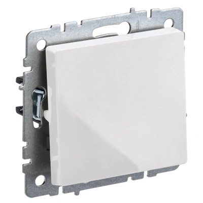 Выключатель 1 клавишный BRITE IEK, белый, BR-V10-0-10-K01 купить в отделе магазина Экономстрой