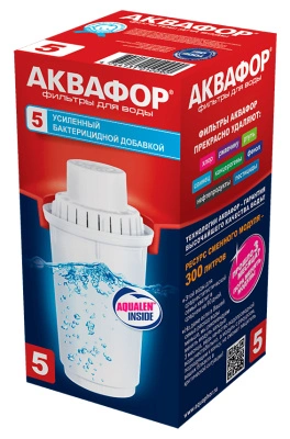 Сменная кассета с бактерицидной добавкой АКВАФОР В5 (В100-5)