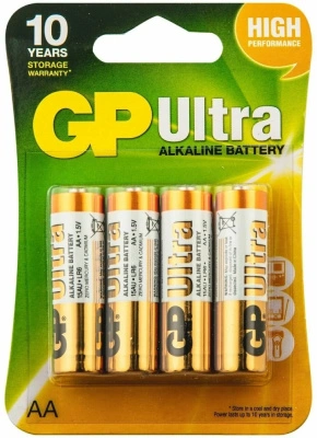 Батарейка алкалиновая GP Ultra Alkaline LR6-4BL 24А / АА, 1,5V (4 шт)