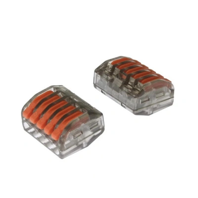 Клемма зажимная соединительная безвинтовая 5-контактная PCT-315 RUICHI прозрачная, 5 шт в упаковке купить в отделе магазина Экономстрой