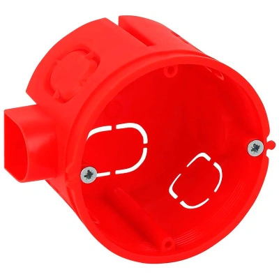 Коробка установочная для скрытой проводки Тусо RUVinil (IP30) 10185С с саморезами, D 66 мм, H 51 мм
