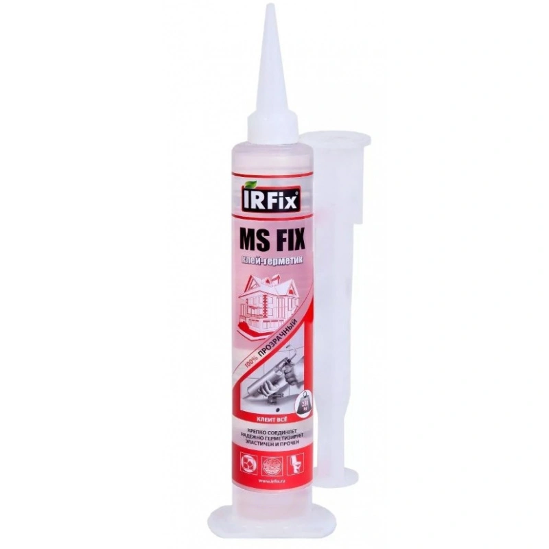 Герметик-клей силиконовый универсальный Irfix, 80 мл, прозрачный купить в отделе Герметики магазина Экономстрой