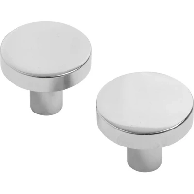 Ручка-кнопка мебельная StahlBuro AP2401, 2 шт, W матовый белый хром купить в отделе магазина Экономстрой