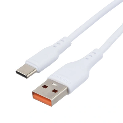 Кабель GoPower, белый, USB-Type-C, 2.1A, 2 м