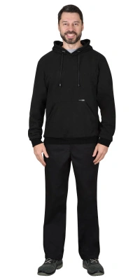 Толстовка флисовая Сириус, черная, р. 112-116/170-176 купить в отделе магазина Экономстрой