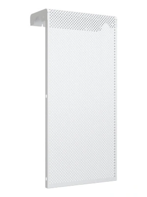 Экран для радиатора перфорированный 290x610x140 3-х секционный, сталь, белый