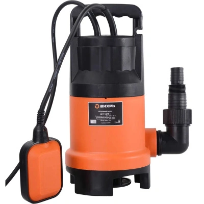 Дренажный насос Вихрь ДН-900П для грязной воды, 900 Вт, 260 л/м, погружение 8 м купить в отделе магазина Экономстрой