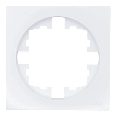 Рамка 1-местная квадратная Lezard Osen, белая, 743-0200-146 купить в отделе магазина Экономстрой