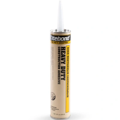 Клей монтажный Titebond Heavy Duty, каучуковый, сверхсильный, желтая туба, 296 мл