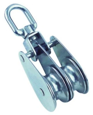 Блок для троса двойной ГОСКРЕП, белый цинк, 20 мм купить в отделе магазина Экономстрой