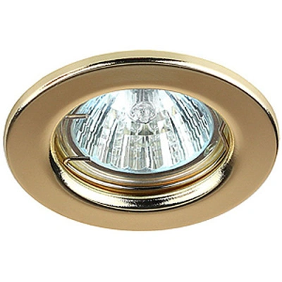 Светильник ЭРА ST1 GD MR16 12/220V, сталь, штамповка, золото купить в отделе магазина Экономстрой