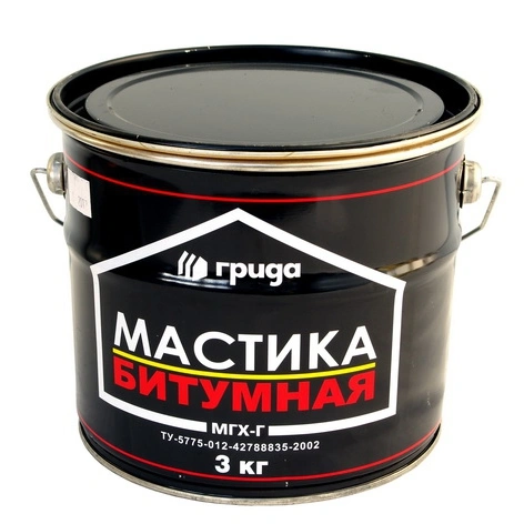 Мастика битумная Грида МГХ-Г 2 кг 28260 купить в отделе Битумная гидроизоляция магазина Экономстрой