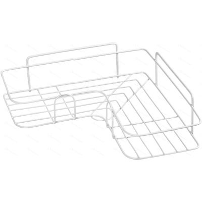 Полка для ванной угловая одноярусная, белая (097-30) купить в отделе магазина Экономстрой