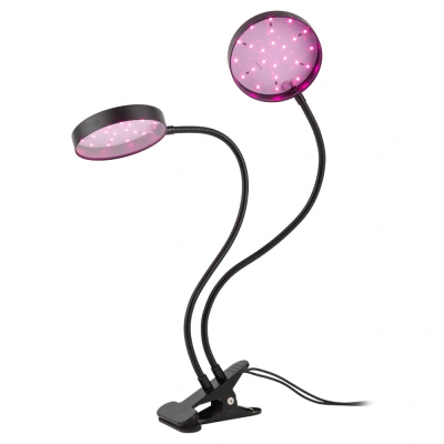 Светильник для растений на прищепке Эра, FITO-20W-АLED-R, красно-синего спектра, черный, 20 Вт купить в отделе магазина Экономстрой