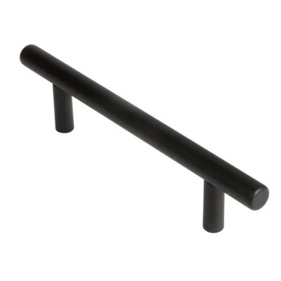 Ручка-рейлинг мебельная MB-H-005-96 мм BL, черный купить в отделе магазина Экономстрой