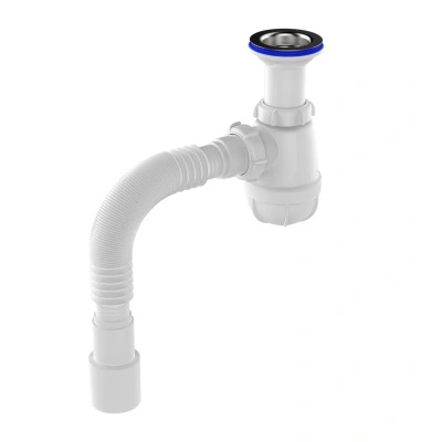 Сифон для умывальника с удлиненной горловиной 1 1/2"х40, 40х40/50 мм, Aquant B0515 купить в отделе магазина Экономстрой