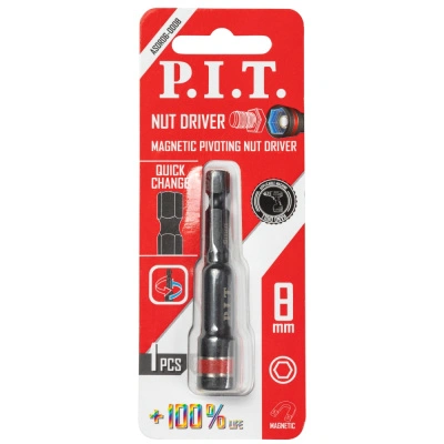 Бита с торцевой головкой магнитная P.I.T. ASDR06-0008, 65x8 мм купить в отделе магазина Экономстрой