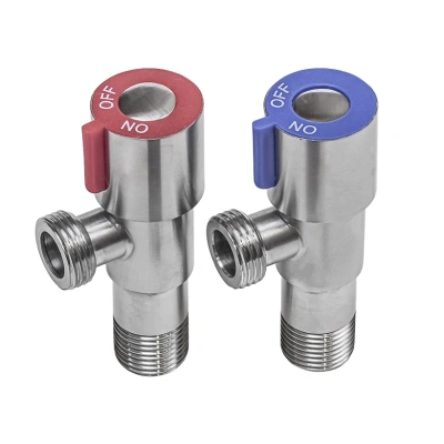 Комплект угловые краны RM 1/2&quot; х 1/2&quot; НР-НР, нержавеющая сталь, AISI304