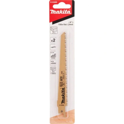 Пилка сабельная для дерева Makita D-53089, 150x1,2 мм, 6TPI, 2 шт купить в отделе магазина Экономстрой