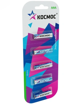 Батарейка алкалиновая Космос Alkaline LR03-1BL / ААА, 1,5V (1 шт)