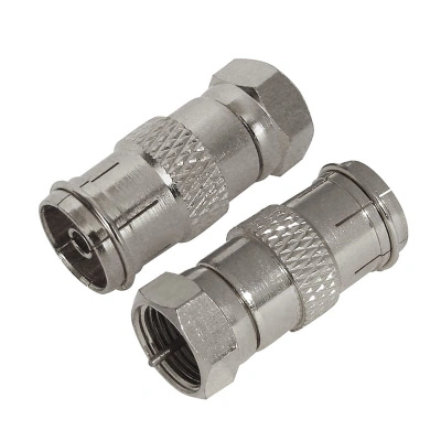 Переходник штекер F - гнездо TV, 1 шт купить в отделе магазина Экономстрой