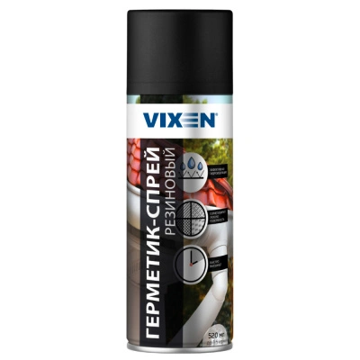 Герметик-спрей резиновый Vixen, аэрозоль, прозрачный, 520 мл купить в отделе магазина Экономстрой