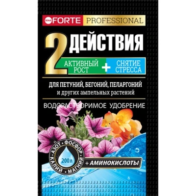 Удобрение для петуний, бегоний, пеларгоний и других ампельных Bona Forte, 100 г купить в отделе магазина Экономстрой