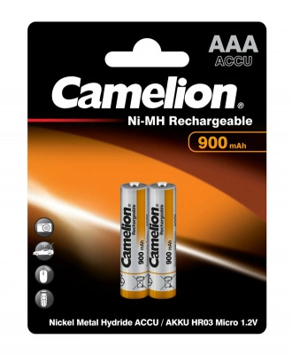 Аккумулятор Camelion AAA Ni-Mh BL-2, 900mAh, 1,2V (2 шт)