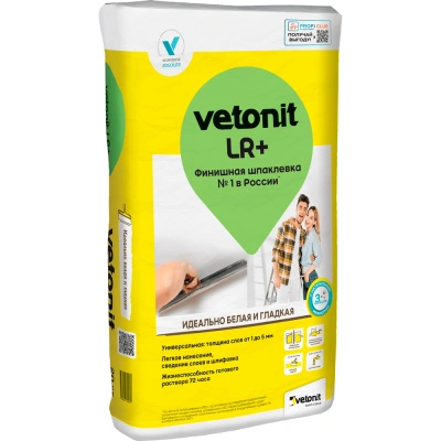 Шпатлевка полимерная финишная Weber Vetonit LR+, 20 кг