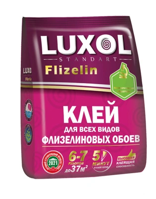 Клей обойный Luxol Standart флизелиновый 6-7 рулонов 200 г купить в отделе магазина Экономстрой