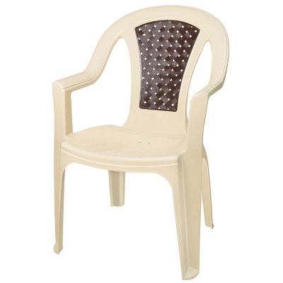 Кресло пластиковое"Tropic", ротанг, бежевый/коричневый, 58х63х85 см купить в отделе магазина Экономстрой