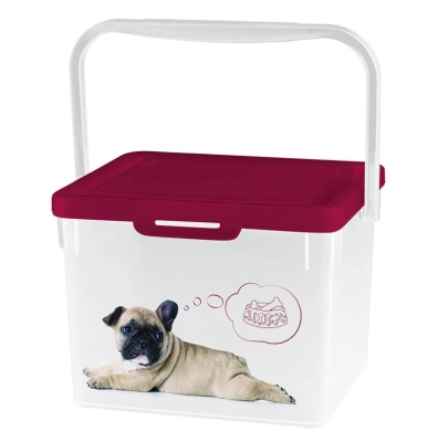 Контейнер для корма LUCKY PET 5,3 л, собаки (бордовый) 434212621/с4212621 купить в отделе магазина Экономстрой