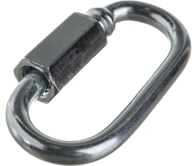 Карабин винтовой Госкреп, белый цинк, 6 мм (2 шт) купить в отделе магазина Экономстрой