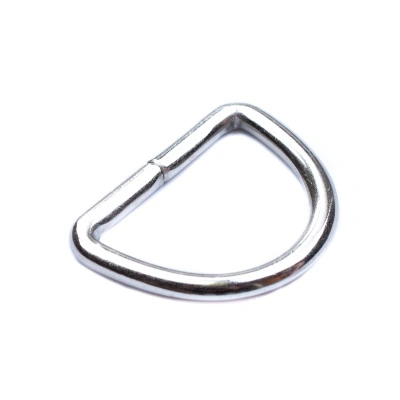 Кольцо D-образные для ремня 25 мм никелированные 1 штука Стройбат 356800