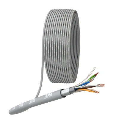 Кабель FTP 4х2х24AWG Cat5e компьютерный экранированный, медный купить в отделе магазина Экономстрой